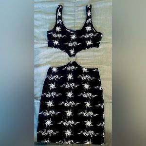Forever 21 Grunge Mini Cut Out Dress